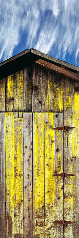 Photography Art Print featuring the photograph Weathered Wooden Barn, Gaviota, Santa by Panoramic Images