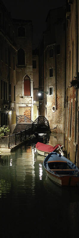 Night Art Print featuring the photograph DSCF0000365 - Da Mario, Venice night view by Marco Missiaja