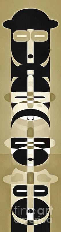 Totem Art Print featuring the photograph Pop Art People Totem 6 by Edward Fielding