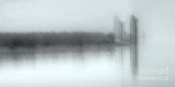 Fog Art Print featuring the photograph Reflections through the fog by Rod Wiens