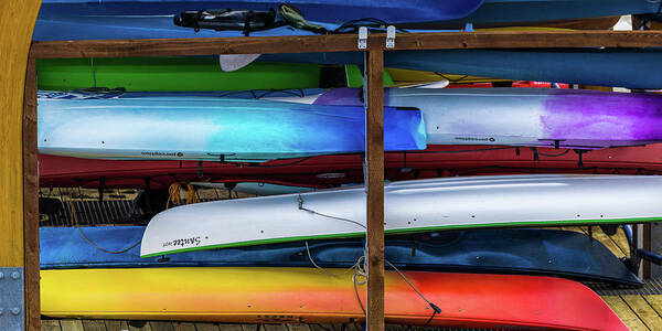 Washington State Art Print featuring the photograph Kingston Kayaks by Tommy Farnsworth