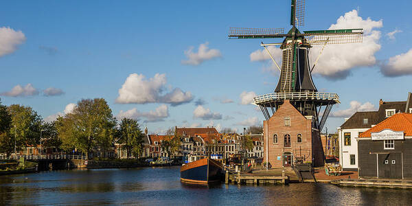 Tf-photoscapes Art Print featuring the photograph Windmill in Haarlem Holland by Tommy Farnsworth