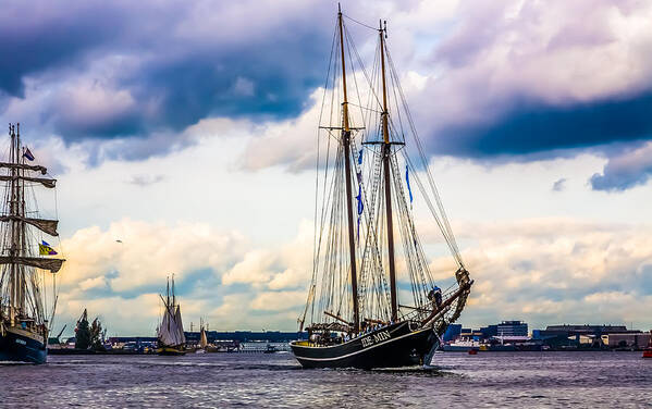 Amsterdam Art Print featuring the photograph The Port of Amsterdam by Tommy Farnsworth