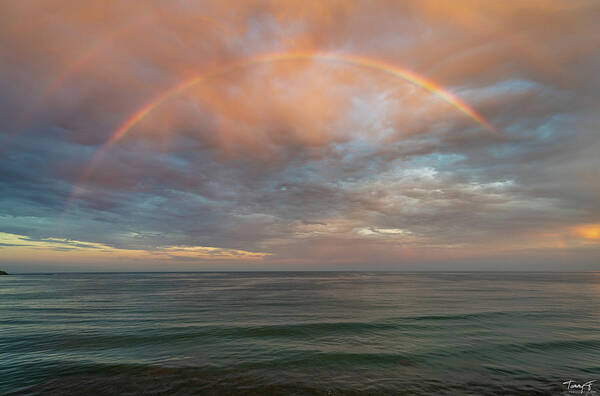 _earthscapes Art Print featuring the photograph Sunrise Rainbow Mazatlan #3 by Tommy Farnsworth