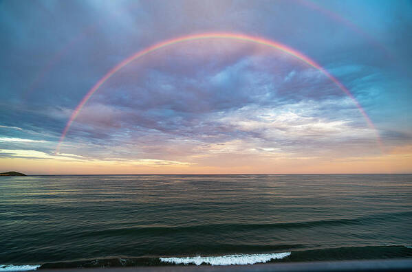 _earthscapes Art Print featuring the photograph Sunrise Rainbow Mazatlan #4 by Tommy Farnsworth