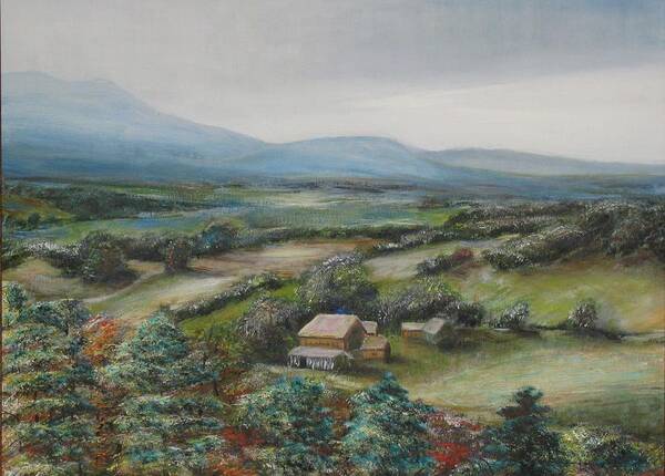 Landscape Art Print featuring the painting View from the Taconic by Michael Anthony Edwards