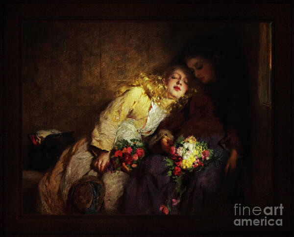The Return Home Art Print featuring the painting The Return Home by George Elgar Hicks Old Masters Classical Art Reproduction by Rolando Burbon