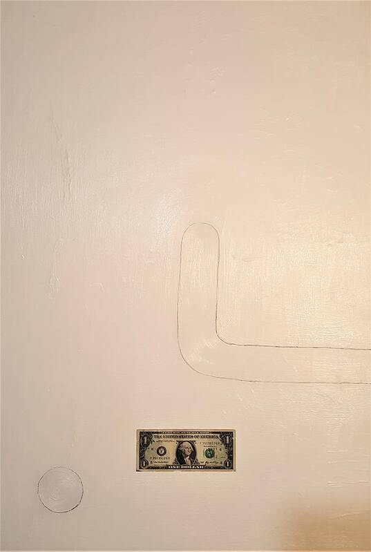  Art Print featuring the painting One Dollar by Randy Zipper