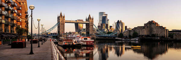 London Art Print featuring the photograph Tower Bridge London Thames River Skyline by Sonny Ryse