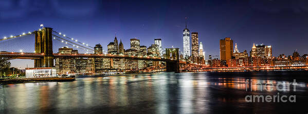 Nyc Art Print featuring the photograph Good Night New York by Stacey Granger