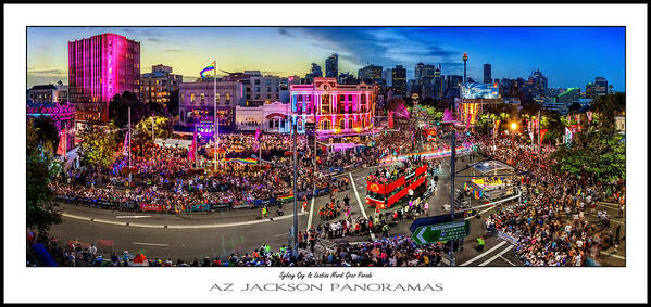 Sydney Art Print featuring the photograph Sydney Gay and Lesbian Mardi Gras Parade Poster Print by Az Jackson