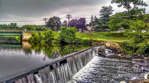 Spillway Art Print featuring the photograph Spillway at Grace Lord Park, Boonton NJ by Christopher Lotito