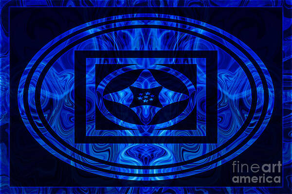 2x3 (4x6) Art Print featuring the digital art Life Force Within Abstract Healing Artwork by Omaste Witkowski