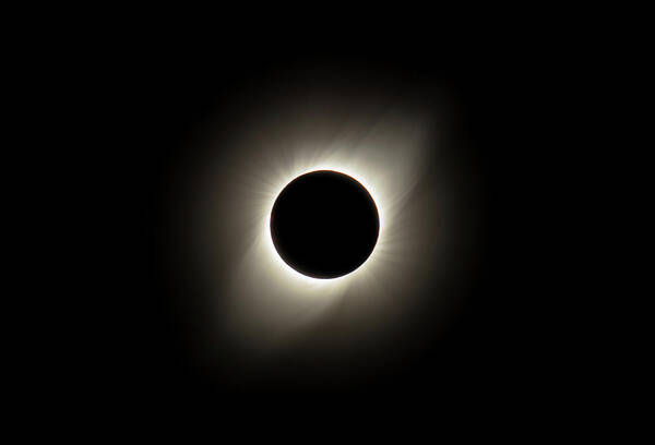 Eclipse Art Print featuring the photograph Total Solar Eclipse Chile by Erika Valkovicova