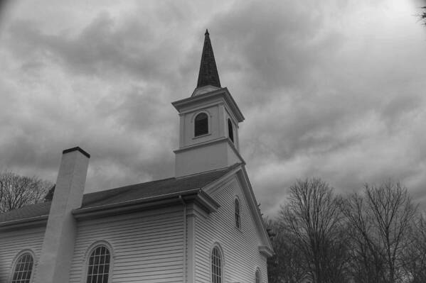 Waterloo Village Art Print featuring the photograph Waterloo United Methodist Church - Detail by Christopher Lotito
