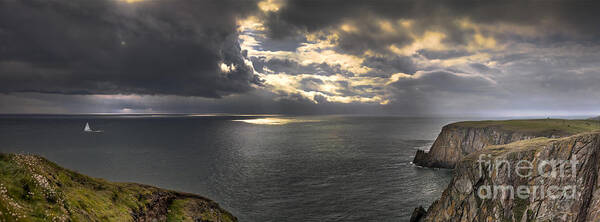 Seascape Art Print featuring the photograph Mull of Galloway by Kype Hills