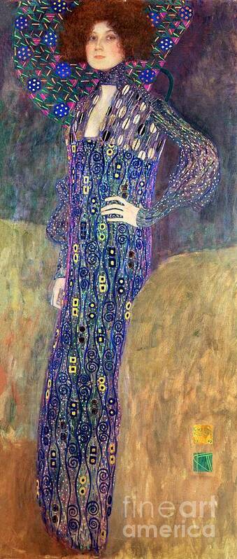 Gustav Art Print featuring the painting Emilie Floege by Gustav Klimt