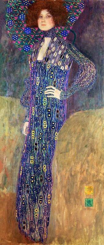 Emilie Art Print featuring the painting Emilie Floege by Gustav Klimt