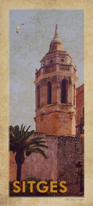Sitges Art Print featuring the photograph Sitges Poster by Bill Jonas