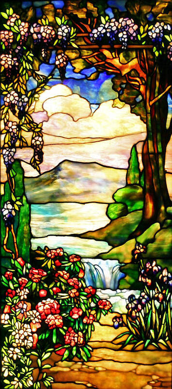 Tiffany Art Print featuring the photograph Stained Glass No Border by Kristin Elmquist