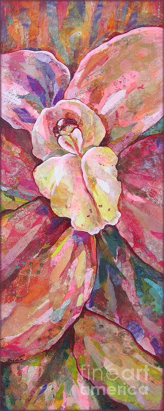 Orchid Art Print featuring the painting The Orchid by Shadia Derbyshire