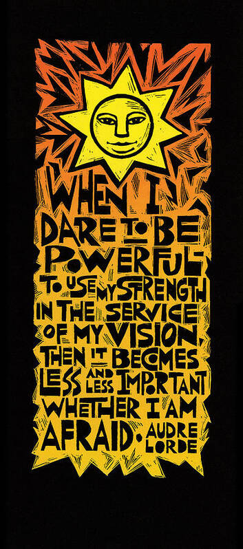 Inspiration Art Print featuring the painting When I Dare by Ricardo Levins Morales