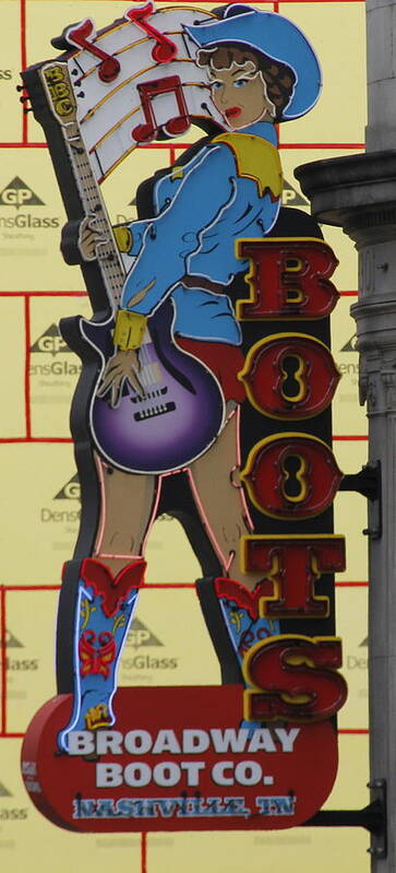 Boots On Broadway Art Print featuring the photograph Boots on Broadway by Valerie Collins