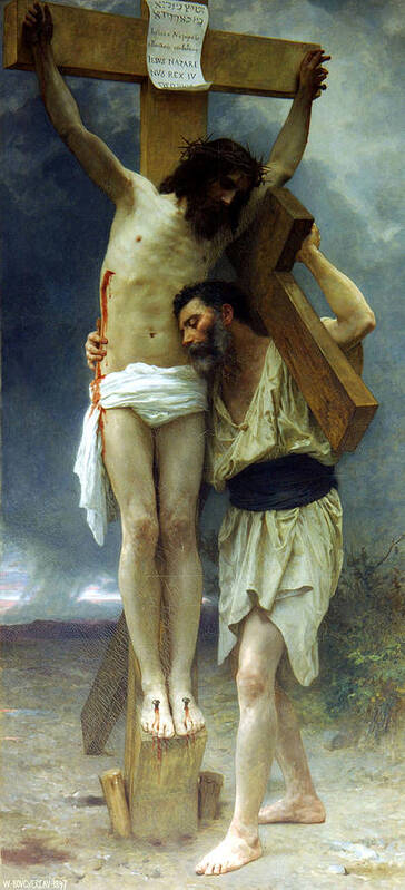 William Art Print featuring the painting Compassion by William Adolphe Bouguereau