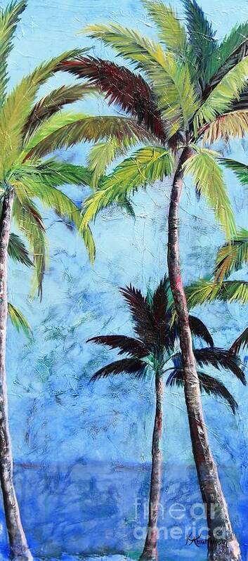 Princeville Palms Art Print featuring the painting Princeville Palms by Kristen Abrahamson