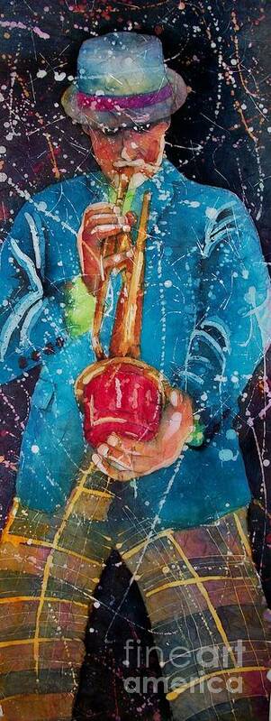 Jazz Art Print featuring the painting Swag Daddy by Carol Losinski Naylor