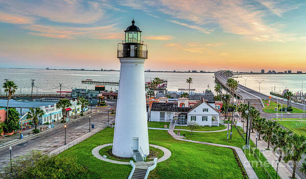 Sunrise at Port Isabel Lighthouse by Bee Creek Photography - Tod and Cynthia