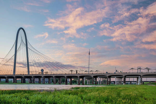 Dallas Texas Dawn - Margaret Hunt Hill Bridge by Gregory Ballos