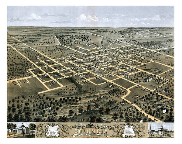 Columbia - Missouri - 1869 by Pablo Romero