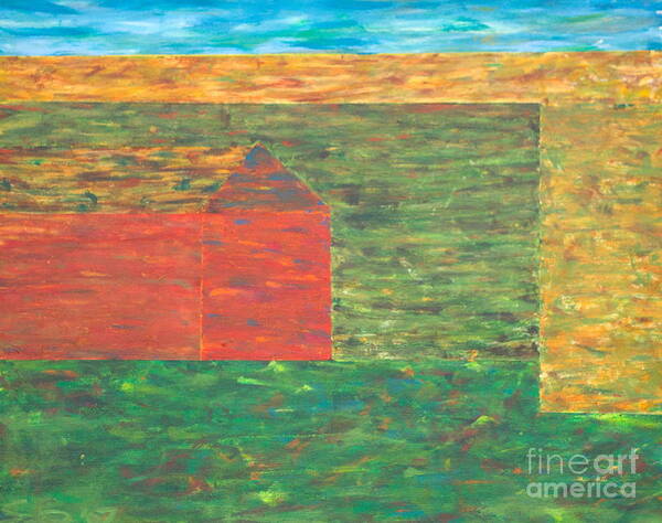  Art Print featuring the painting The Six Classrooms of My Summerschool by Scott Gearheart
