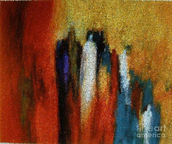 Abstract Art Print featuring the painting Spirits Gathered by Don Phillips