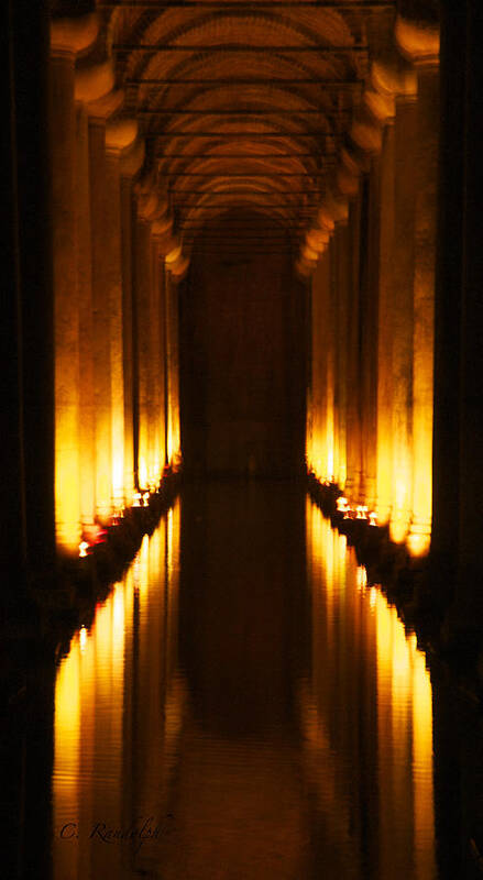 Cistern Art Print featuring the photograph Flaming Passage #1 by Cheri Randolph