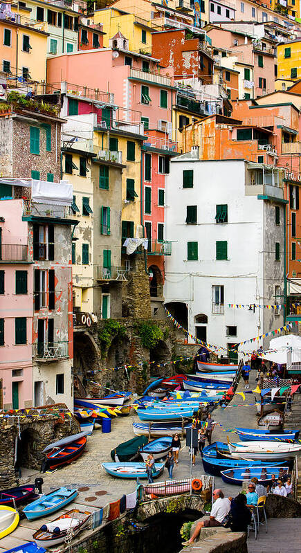 Cinque Terre Art Print featuring the photograph Riomaggiore - Cinque Terre Italy #1 by Carl Amoth