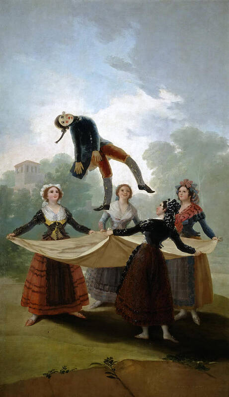 Francisco Goya Art Print featuring the painting The Straw Manikin #1 by Francisco Goya