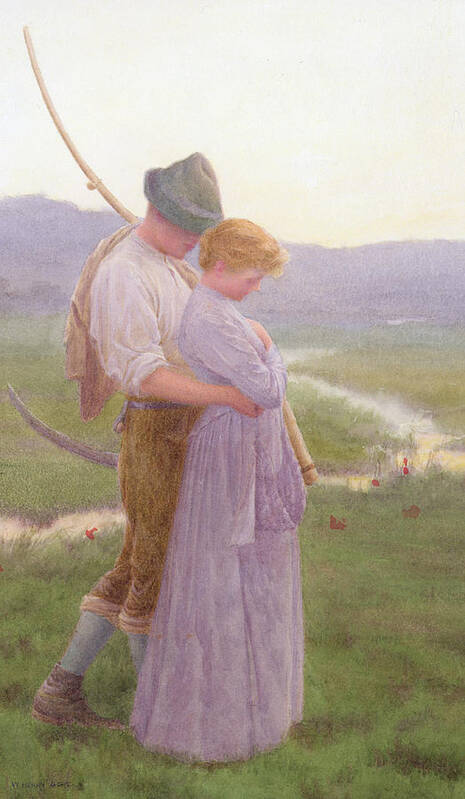 Love Art Print featuring the painting A Tender Moment by William Henry Gore