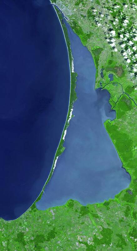 Curonian Spit Art Print featuring the photograph Curonian Spit by Nasa/gsfc/aster Science Team/science Photo Library