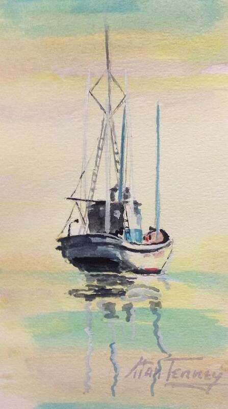 Buyboat Art Print featuring the painting Day of Rest by Stan Tenney
