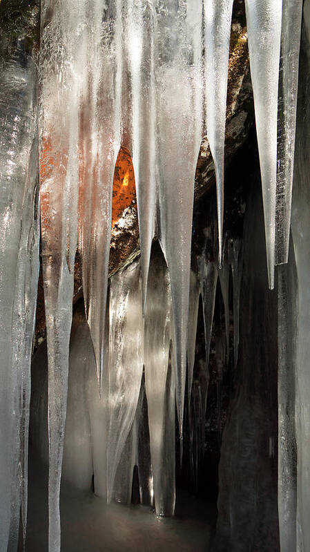 Filtered Light Art Print featuring the photograph Ice Cave by Michele Cornelius