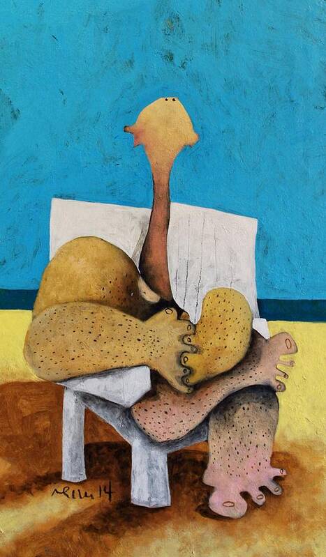 Cubist Art Print featuring the painting LITORE No. 3 by Mark M Mellon