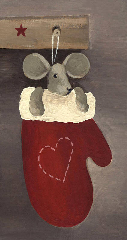 Little Mouse Art Print featuring the painting Little Mouse by Natasha Denger