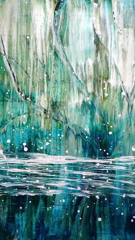 Rain Art Print featuring the painting Rainy Day by Tia McDermid
