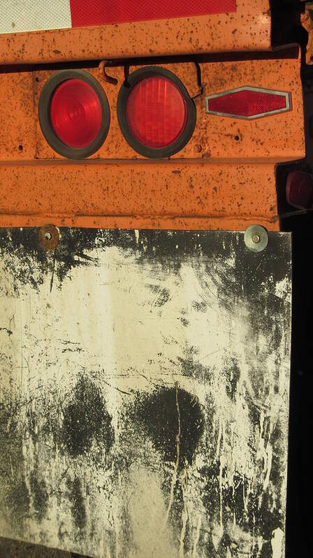 Abstract Art Print featuring the photograph Tail Light Abstract 2 by Anita Burgermeister