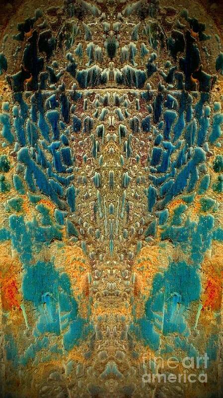 Abstract Art Print featuring the photograph Termite Damage by Karen Newell