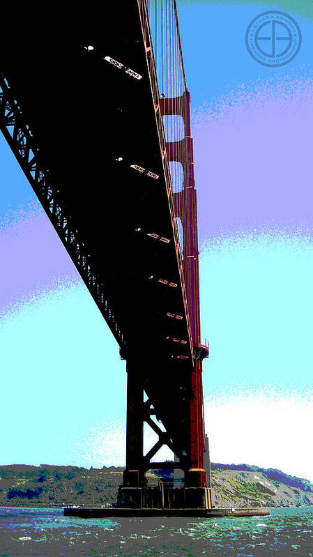 San Francisco Art Print featuring the digital art The Bridge by Jorge Estrada
