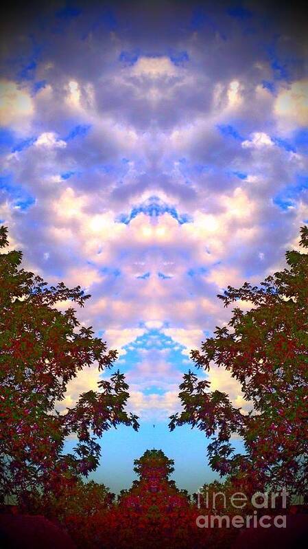 Clouds Art Print featuring the photograph Wizards in the Clouds by Karen Newell