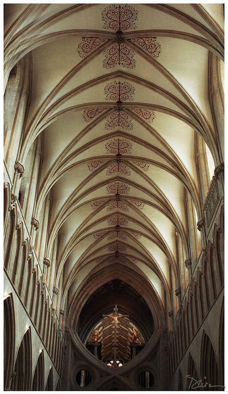 Wells Cathedral Art Print featuring the photograph Wells Cathedral #1 by Peggy Dietz